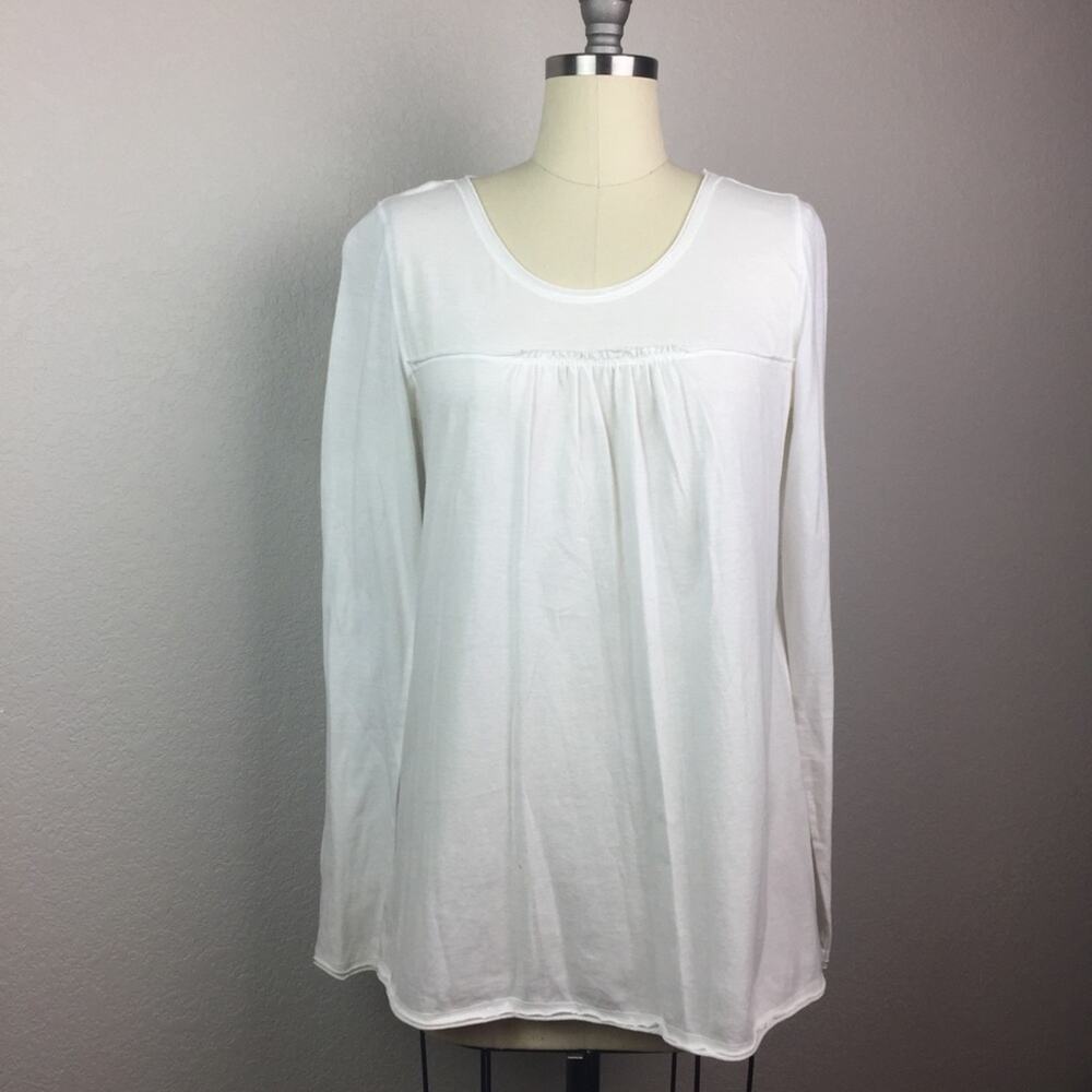 • KIRRA • Bright White Long Sleeved Tee